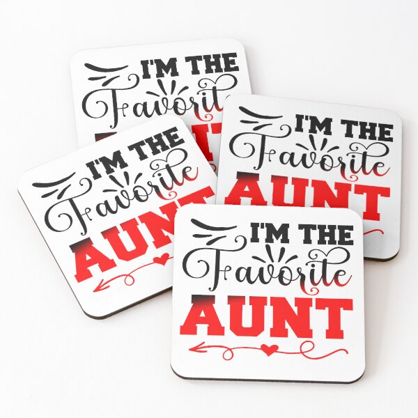 Item preview, womens i'm the favorite aunt designed and sold by Sick Creativity.