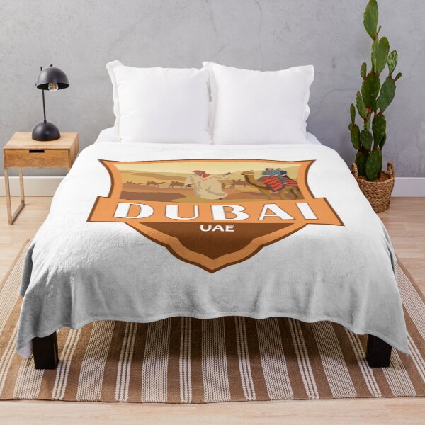 Item preview, Dubai United Arab Emirates Desert Safari Travel Retro Emblem designed and sold by KrisSidDesigns.