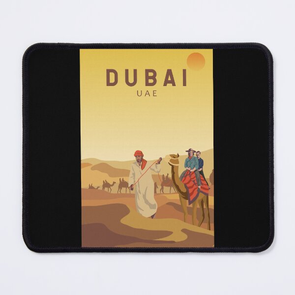 Item preview, Dubai United Arab Emirates Desert Safari Retro Travel Art Vintage designed and sold by KrisSidDesigns.