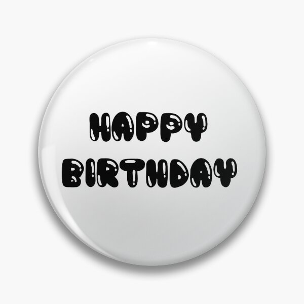 Item preview, Happy birthday - black designed and sold by egehl.
