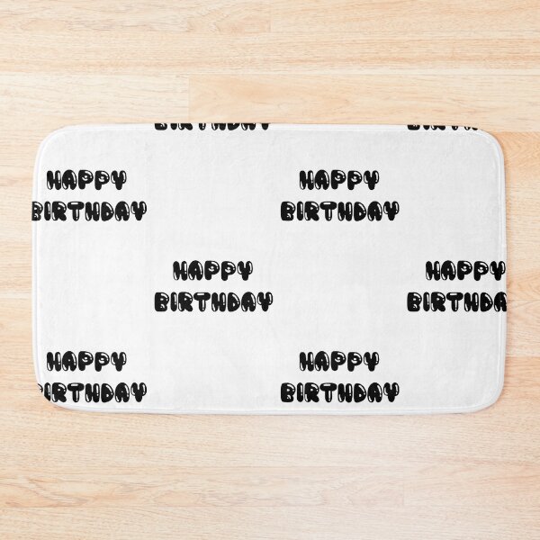 Item preview, Happy birthday - black designed and sold by egehl.