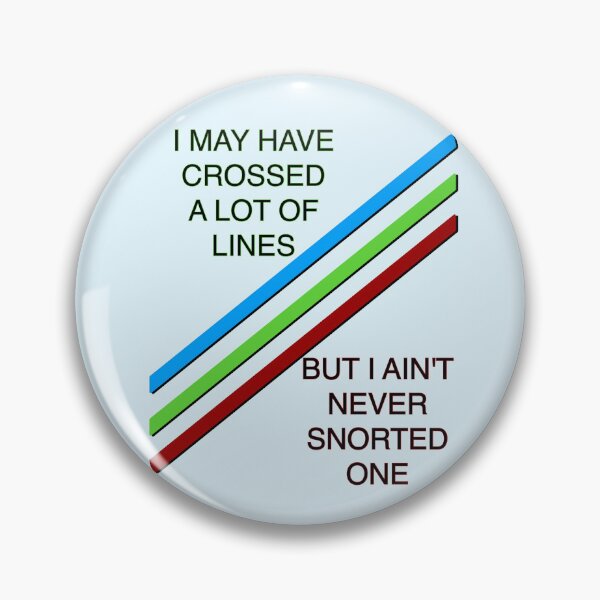 Item preview, Cross Lines but Not Snort designed and sold by aribluestein.