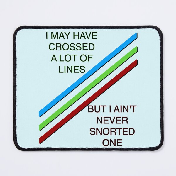 Item preview, Cross Lines but Not Snort designed and sold by aribluestein.