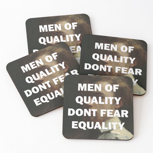 Item preview, MEN OF QUALITY DONT FEAR EQUALITY designed and sold by Feministlie.