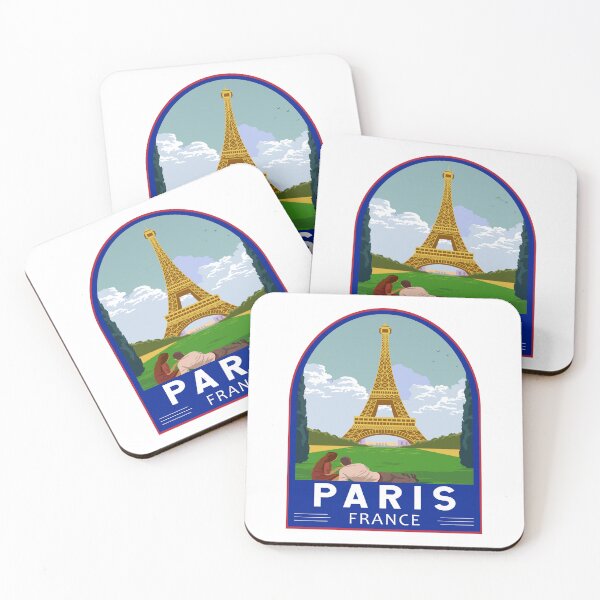 Item preview, Paris France Retro Emblem designed and sold by KrisSidDesigns.
