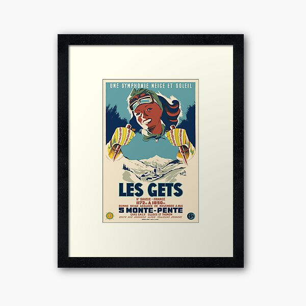Item preview, Les Gets, une symphonie neige et soleil, Ski Poster designed and sold by BokeeLee.