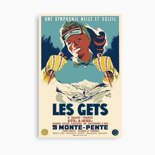 Item preview, Les Gets, une symphonie neige et soleil, Ski Poster designed and sold by BokeeLee.