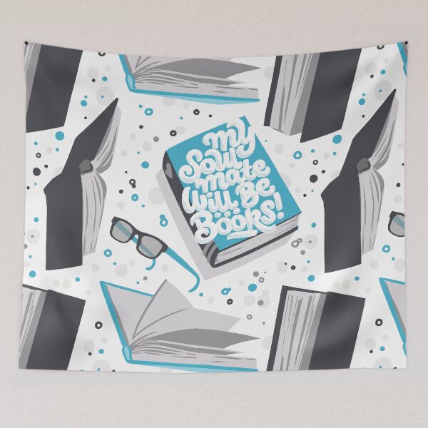 Item preview, My Soul Mate Will Be... Books! designed and sold by polliadesign.
