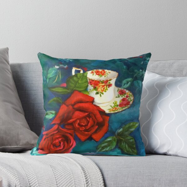 Item preview, Teacup and Red Roses designed and sold by jennyleeandjim.
