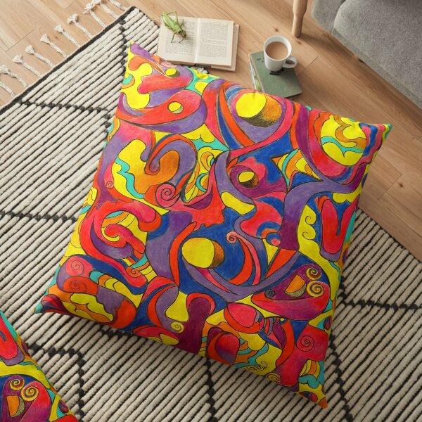 Boy.Man.God.Shit. Design 1 Floor Pillow