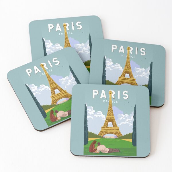 Item preview, Paris France Retro Travel Art Vintage designed and sold by KrisSidDesigns.