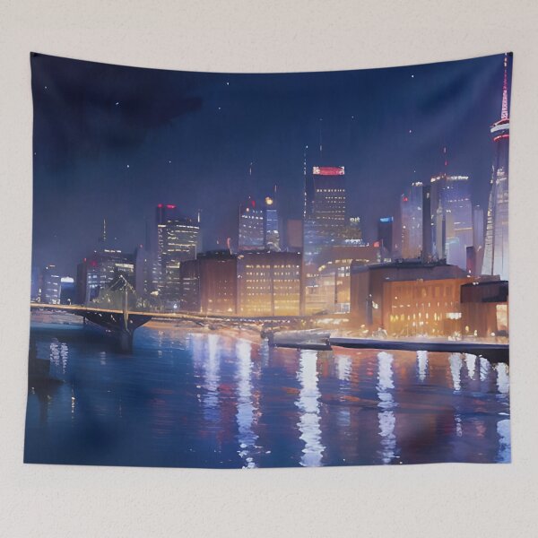 Item preview, Night Cityscape  designed and sold by awesada.