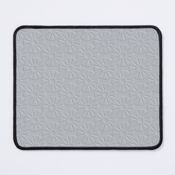 Item preview, Metallic Gray Floral Sunburst Abstract On Metallic Gray Background designed and sold by burbankdesigns.
