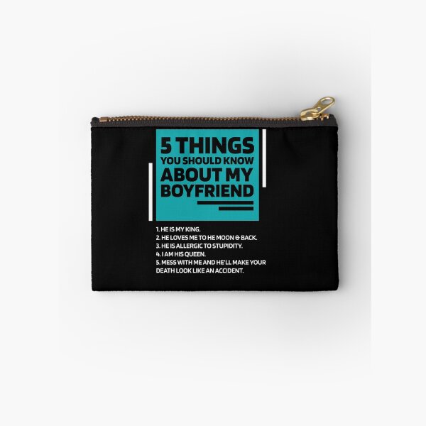 Item preview, Womens 5 Things You Should Know About My Boyfriend - Boyfriend Funny Gift designed and sold by DiogoCalheiros.
