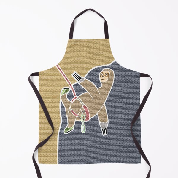 Item preview, Cute vector sloth rock climbing designed and sold by piedaydesigns.