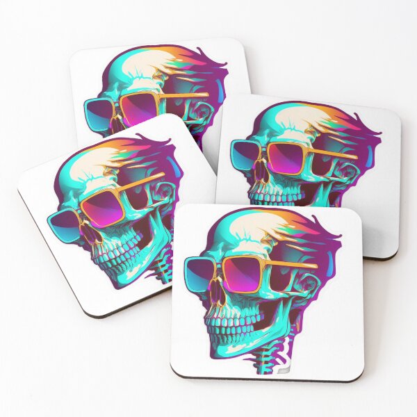 Item preview, Synthwave Skeleton designed and sold by pedrogag.