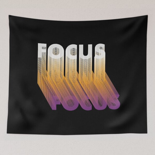 Item preview, Focus mindset funky lettering designed and sold by CatchyFunky.