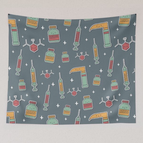 Item preview, Kawaii Anesthesiology pattern Gift for anesthesiologist designed and sold by TamGustam.