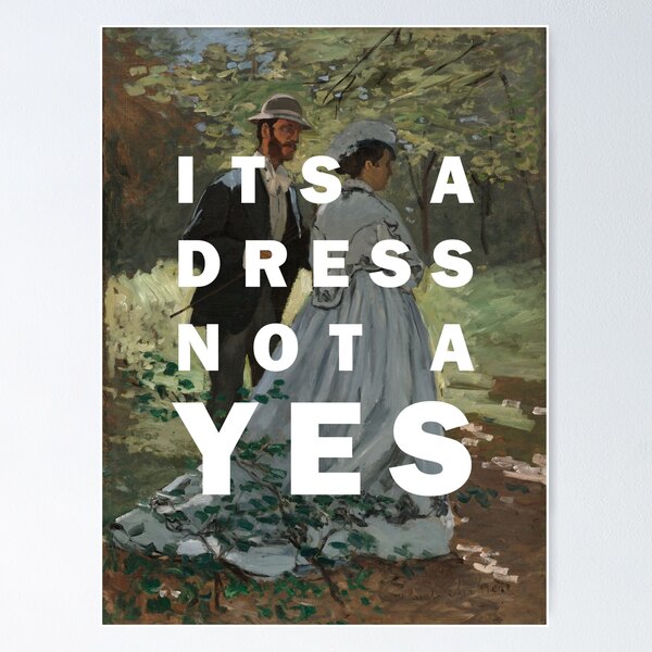 Item preview, IT'S A DRESS NOT A YES designed and sold by Feministlie.