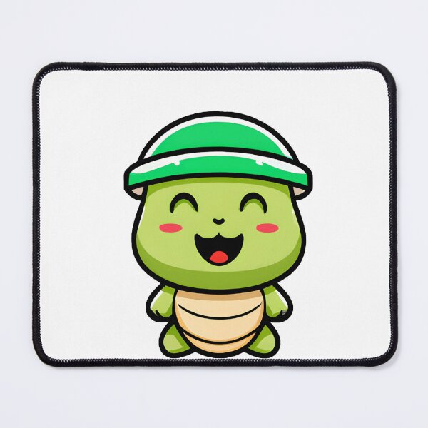 Item preview, happy turtle with green hat designed and sold by Adam-the-maker.
