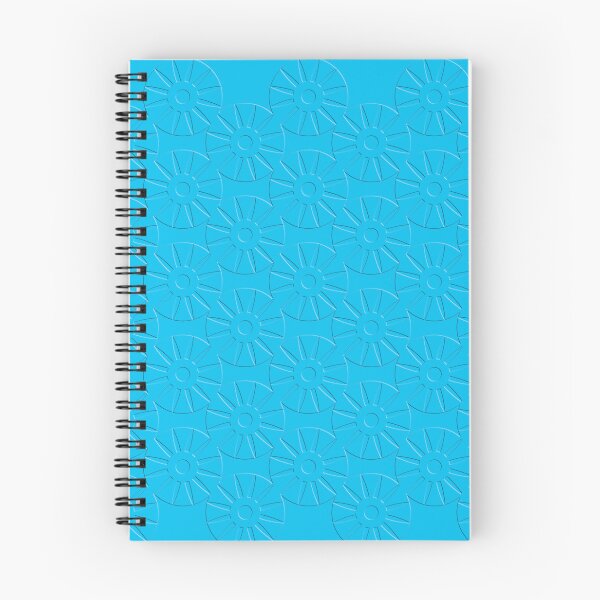 Item preview, Sky Blue Floral Sunburst Abstract On Sky Blue Background designed and sold by burbankdesigns.