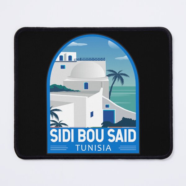 Item preview, Sidi Bou Said Tunisia Retro Emblem designed and sold by KrisSidDesigns.