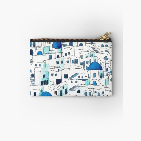 Item preview, Santorini Watercolor Painting designed and sold by watercolornikki.