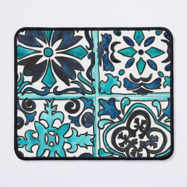 Item preview, Spanish Inspired Watercolor Tiles designed and sold by watercolornikki.