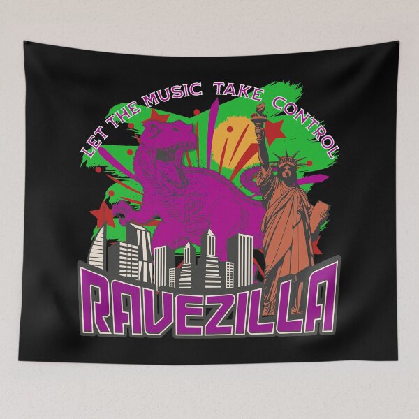 Aperçu de l'œuvre Rave - Ravezilla créée et vendue par LifeofWindy.