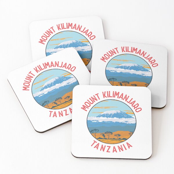 Item preview, Mount Kilimanjaro Tanzania Distressed Circle designed and sold by KrisSidDesigns.