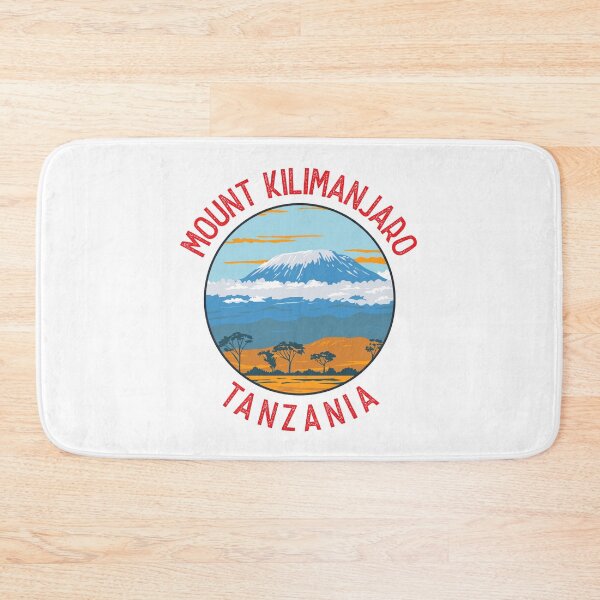 Item preview, Mount Kilimanjaro Tanzania Distressed Circle designed and sold by KrisSidDesigns.
