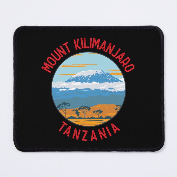 Item preview, Mount Kilimanjaro Tanzania Distressed Circle designed and sold by KrisSidDesigns.