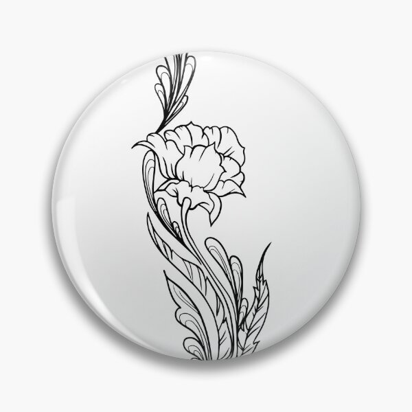 Item preview, Black & White Flower designed and sold by Jennifer Dawkins.