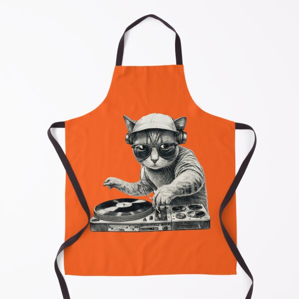 Item preview, Hip Hop Hipster Cat with a Turntable designed and sold by kingroy.