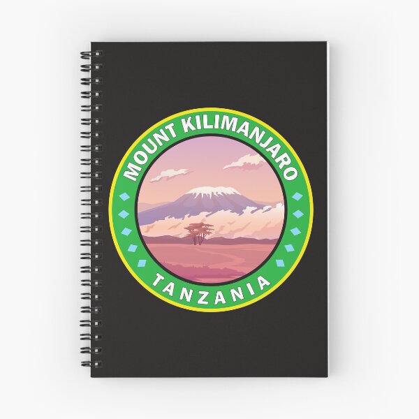 Item preview, Mount Kilimanjaro Tanzania Africa Circle Badge designed and sold by KrisSidDesigns.