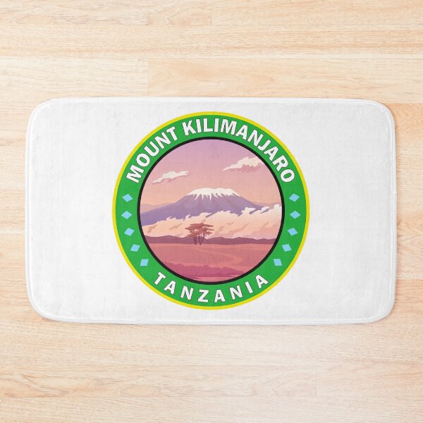 Item preview, Mount Kilimanjaro Tanzania Africa Circle Badge designed and sold by KrisSidDesigns.