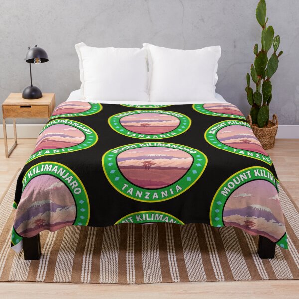 Item preview, Mount Kilimanjaro Tanzania Africa Circle Badge designed and sold by KrisSidDesigns.