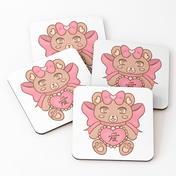 Item preview, Chinese Kawaii Valentine’s Heart and Bow Blonde &  Pink Teddy Bear designed and sold by Toshi and Co..