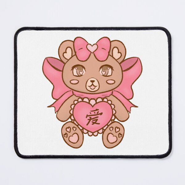 Item preview, Chinese Kawaii Valentine’s Heart and Bow Blonde & Pink Teddy Bear designed and sold by Toshi and Co..