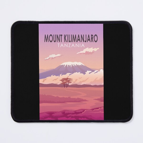 Item preview, Mount Kilimanjaro Tanzania Africa Retro Travel Art Vintage designed and sold by KrisSidDesigns.