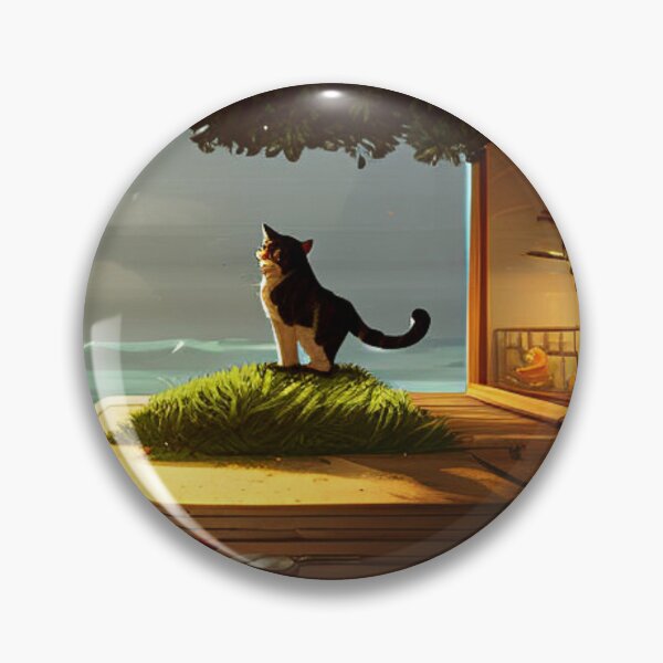 Item preview, CAT STANDING ON DECK designed and sold by motivationhood.