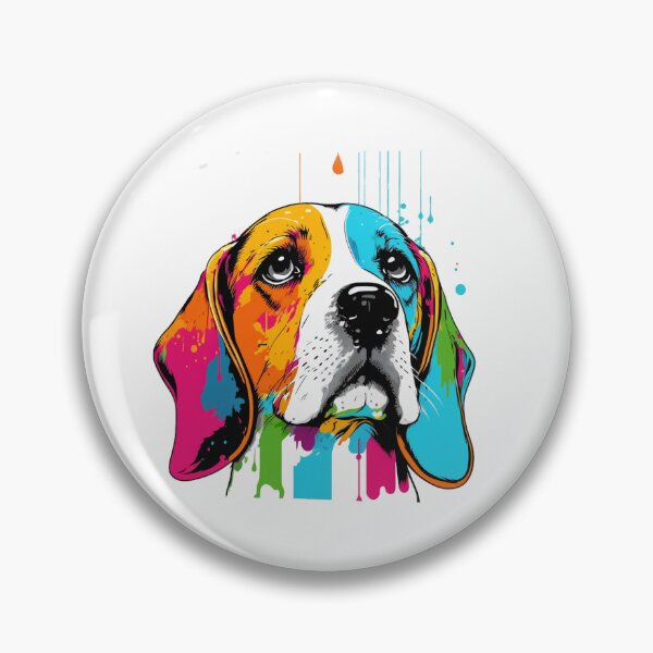 Item preview, Colorful Pop Art Basset Hound, Hush Puppies Lover designed and sold by PRINTED ..