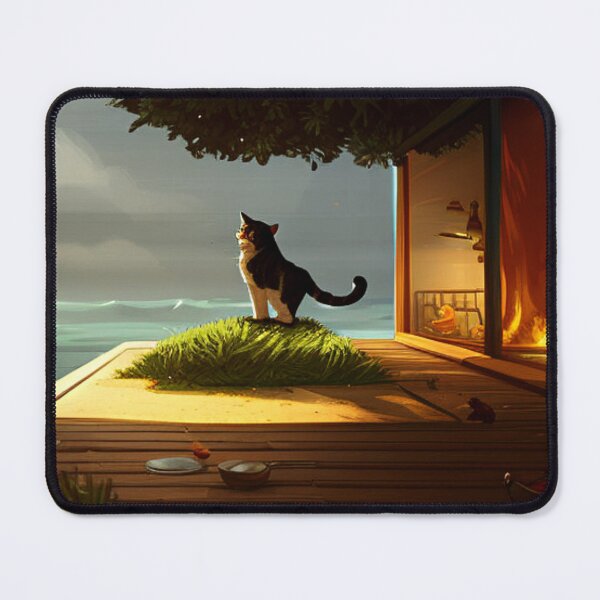 Item preview, CAT STANDING ON DECK designed and sold by motivationhood.