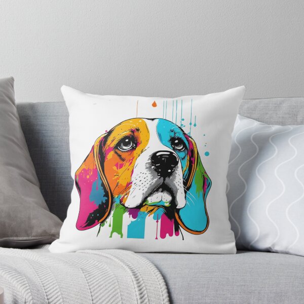 Item preview, Colorful Pop Art Basset Hound, Hush Puppies Lover designed and sold by PRINTED ..