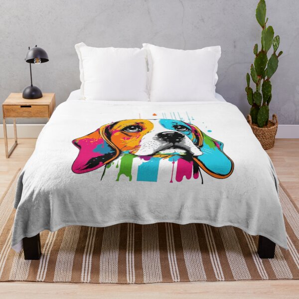 Item preview, Colorful Pop Art Basset Hound, Hush Puppies Lover designed and sold by PRINTED ..