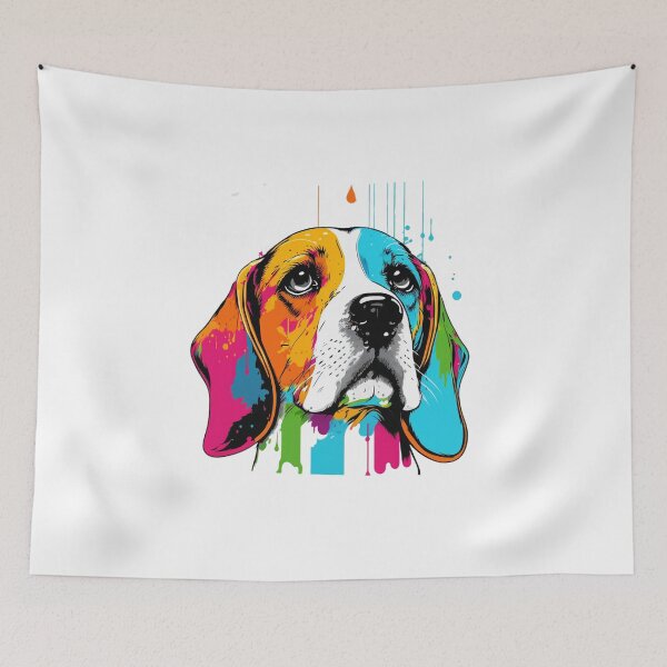 Item preview, Colorful Pop Art Basset Hound, Hush Puppies Lover designed and sold by PRINTED ..