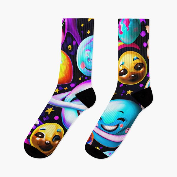 Item preview, Smiling planets abstract designed and sold by Itzjustlife.