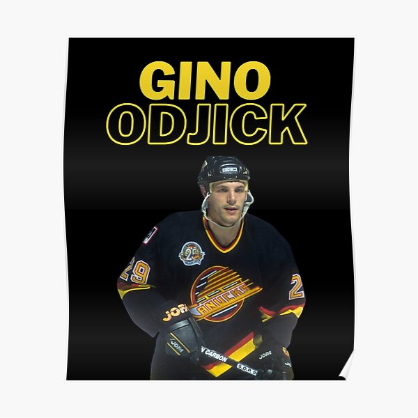 Gino Odjick Vancouver Canucks Poster/canvas Print Watercolor 