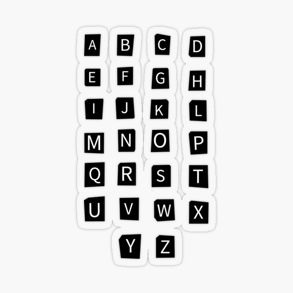 Sans Brights Alphabet Sticker Sheets – Idlewild Co.