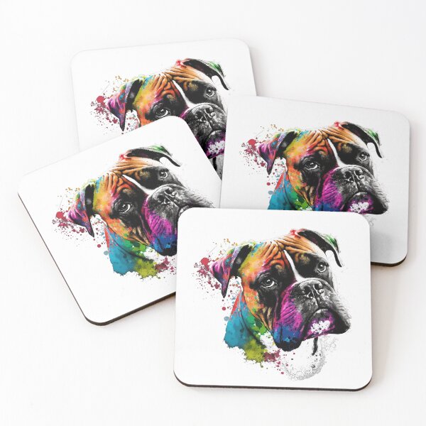 Item preview, Colorful Pop Art Boxer for German Boxer, Deutscher Boxer Dog Lover designed and sold by PRINTED ..